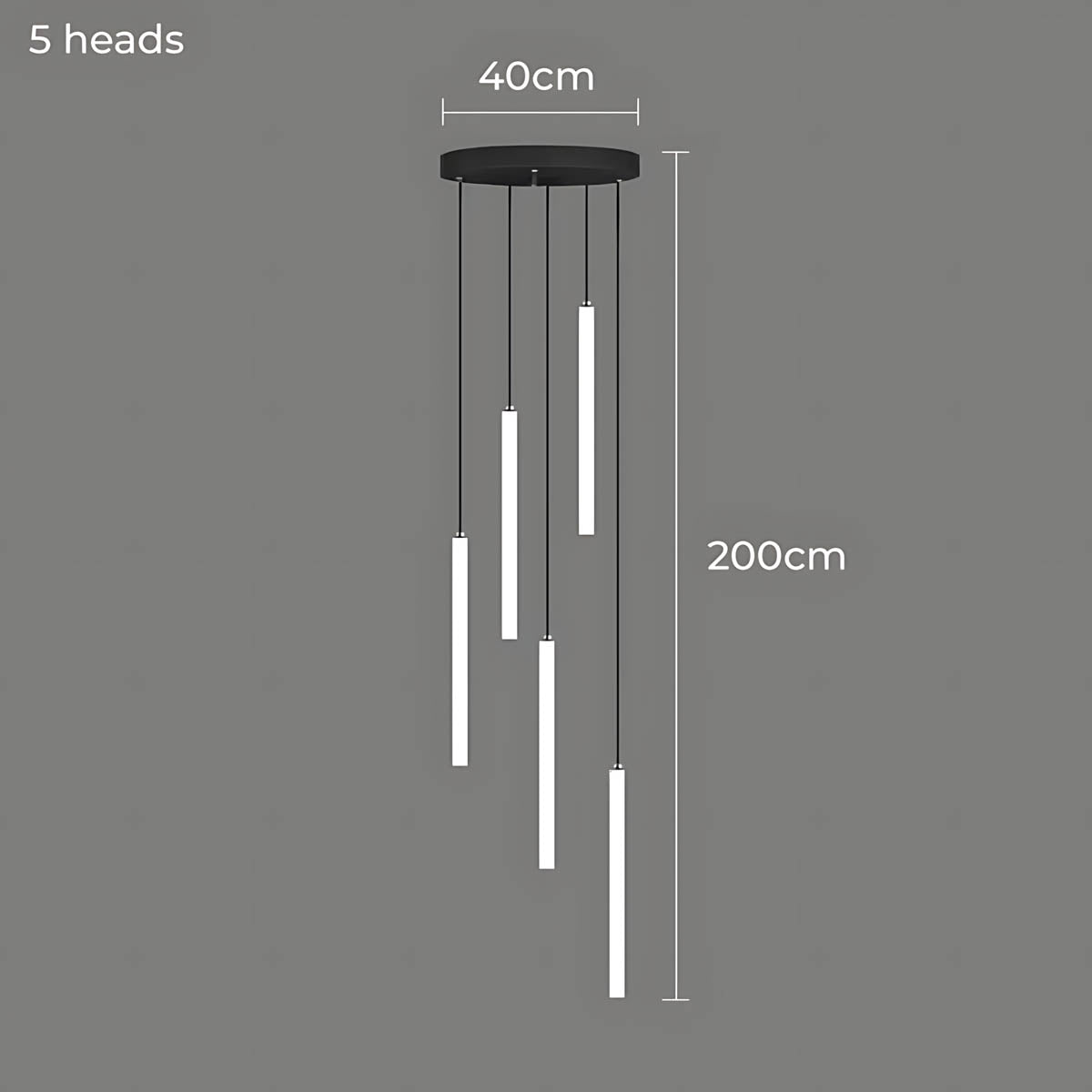 Lindenwood Beam Aluminum Chandelier — gallery image 15