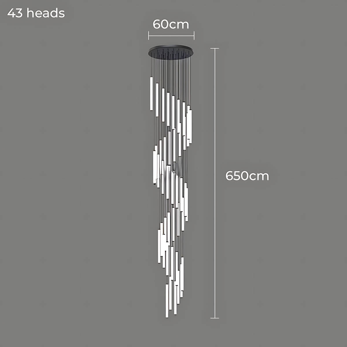 Lindenwood Beam Aluminum Chandelier — gallery image 22
