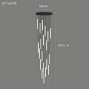 Lindenwood Beam Aluminum Chandelier — gallery image 23