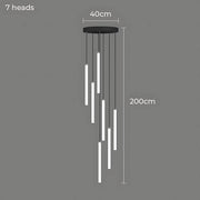 Lindenwood Beam Aluminum Chandelier — gallery image 17