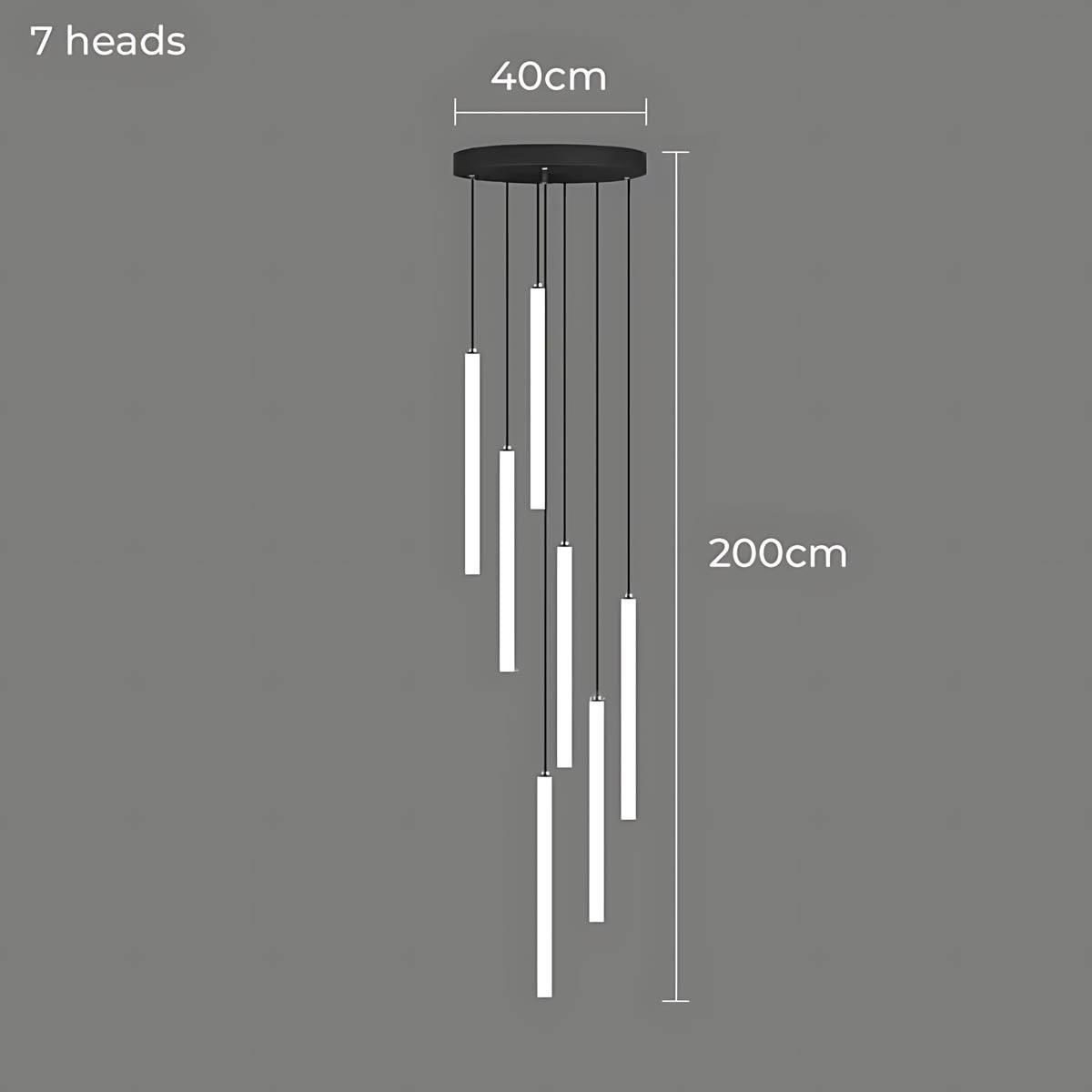 Lindenwood Beam Aluminum Chandelier — gallery image 17