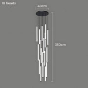 Lindenwood Beam Aluminum Chandelier — gallery image 19
