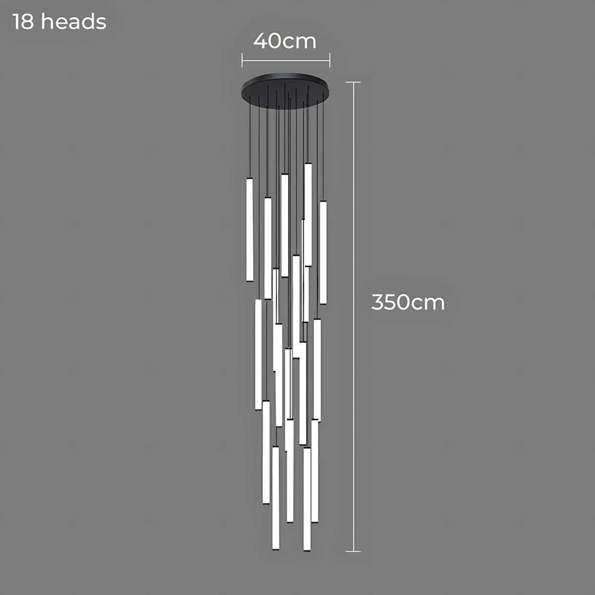 Lindenwood Beam Aluminum Chandelier — gallery image 19