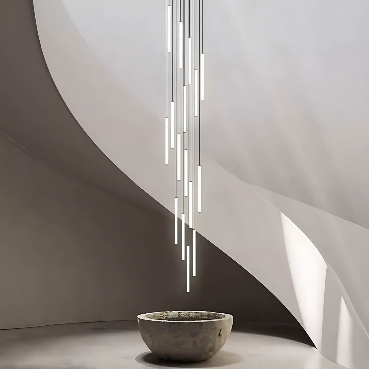 Lindenwood Beam Aluminum Chandelier — gallery image 2