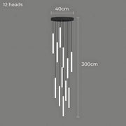 Lindenwood Beam Aluminum Chandelier — gallery image 25
