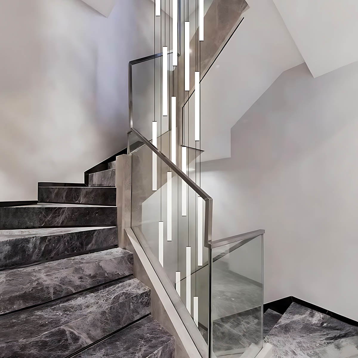 Lindenwood Beam Aluminum Chandelier — gallery image 11