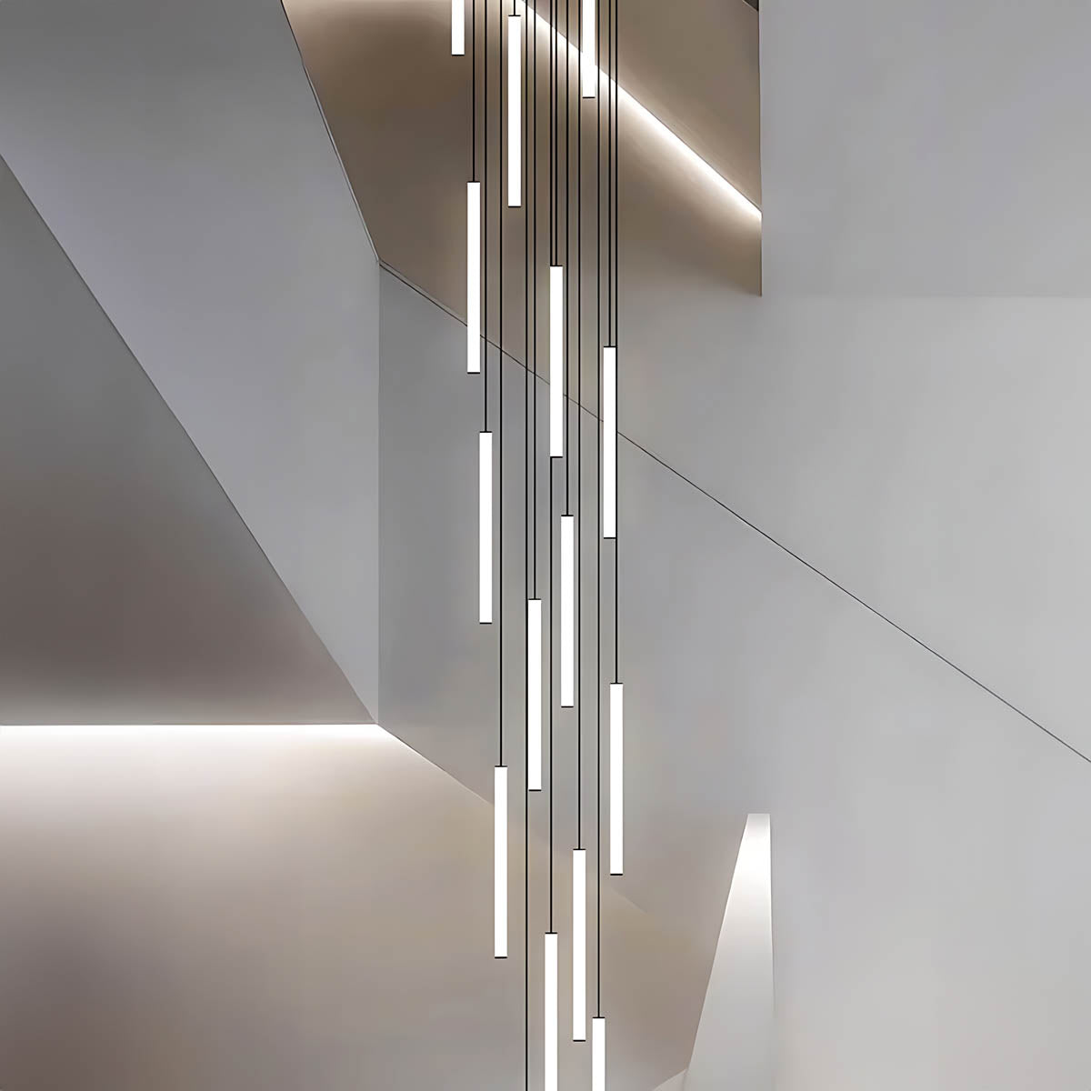 Lindenwood Beam Aluminum Chandelier — gallery image 10