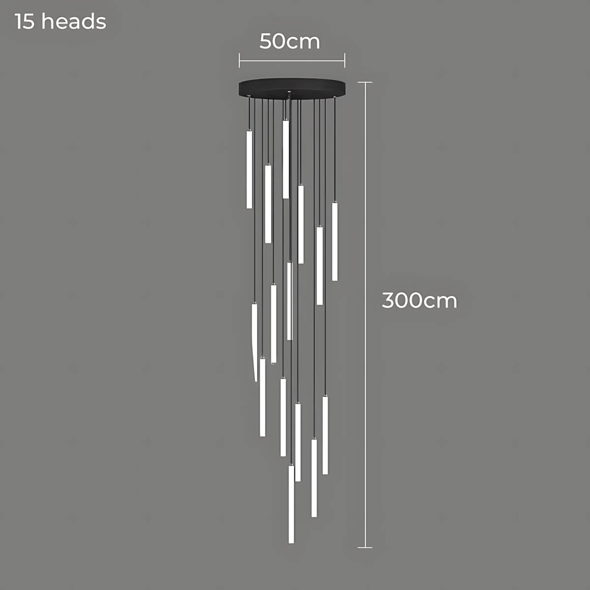 Lindenwood Beam Aluminum Chandelier — gallery image 18