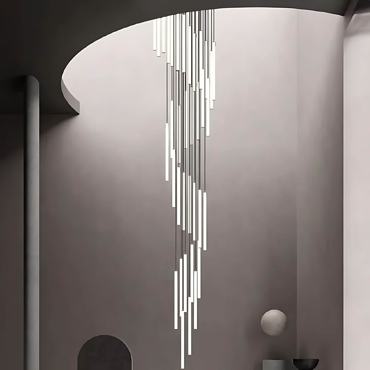 Lindenwood Beam Aluminum Chandelier — gallery image 8