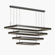 Thistle Beam Acrylic Linear Chandelier — gallery image 1