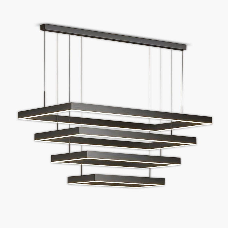 Thistle Beam Acrylic Linear Chandelier — gallery image 1