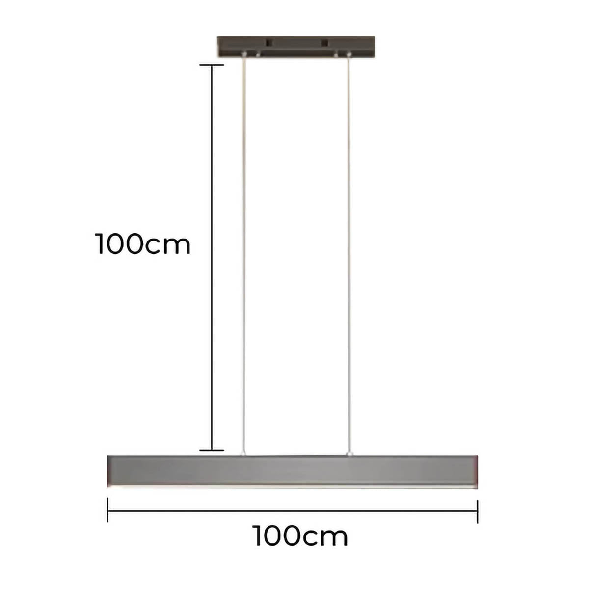 Thistle Beam Acrylic Linear Chandelier — gallery image 12
