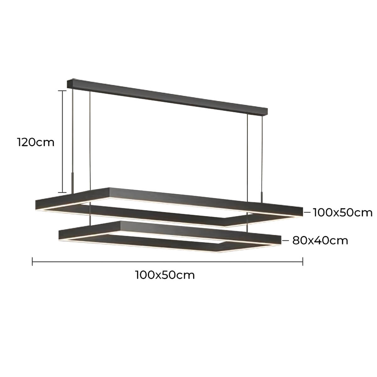 Thistle Beam Acrylic Linear Chandelier — gallery image 19