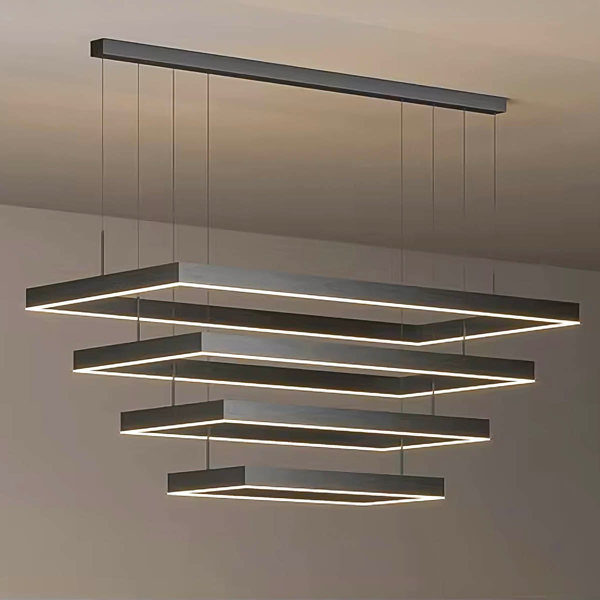 Thistle Beam Acrylic Linear Chandelier — gallery image 5