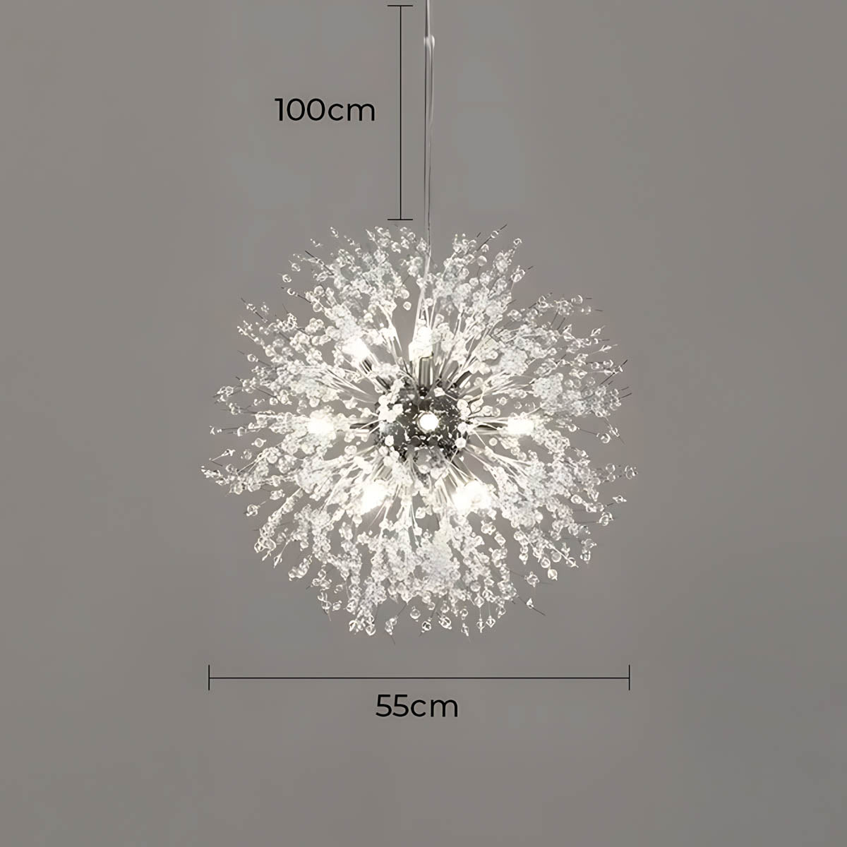 Fennel Beam Crystal Chandelier — gallery image 12
