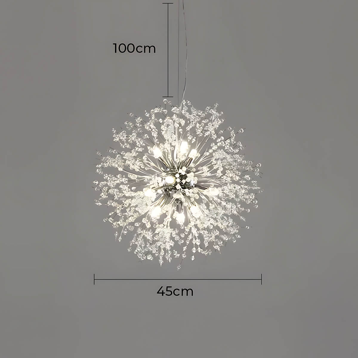 Fennel Beam Crystal Chandelier — gallery image 8