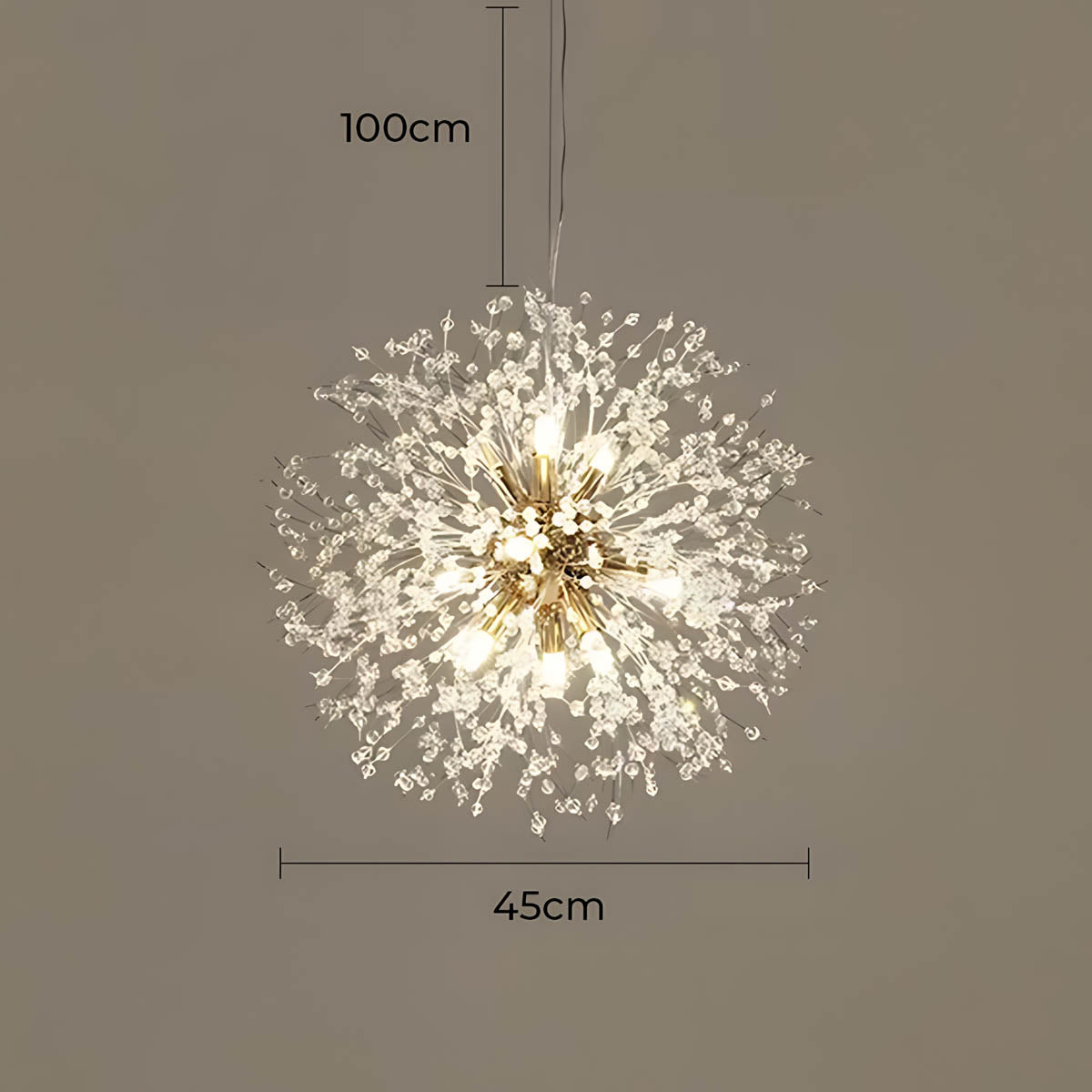 Fennel Beam Crystal Chandelier — gallery image 9