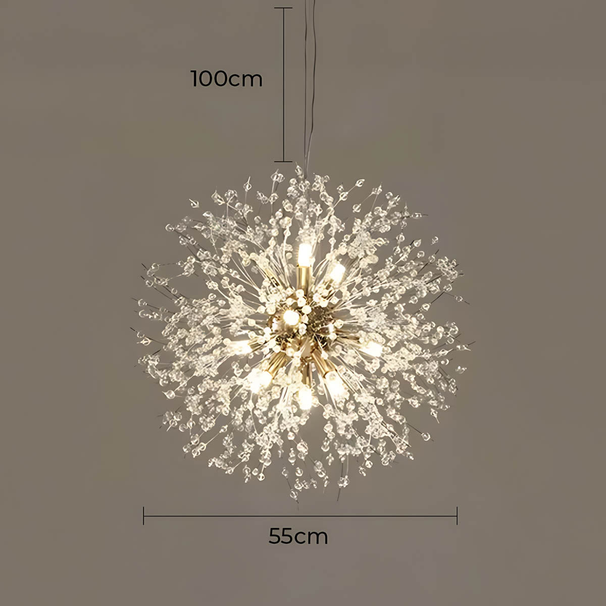 Fennel Beam Crystal Chandelier — gallery image 13