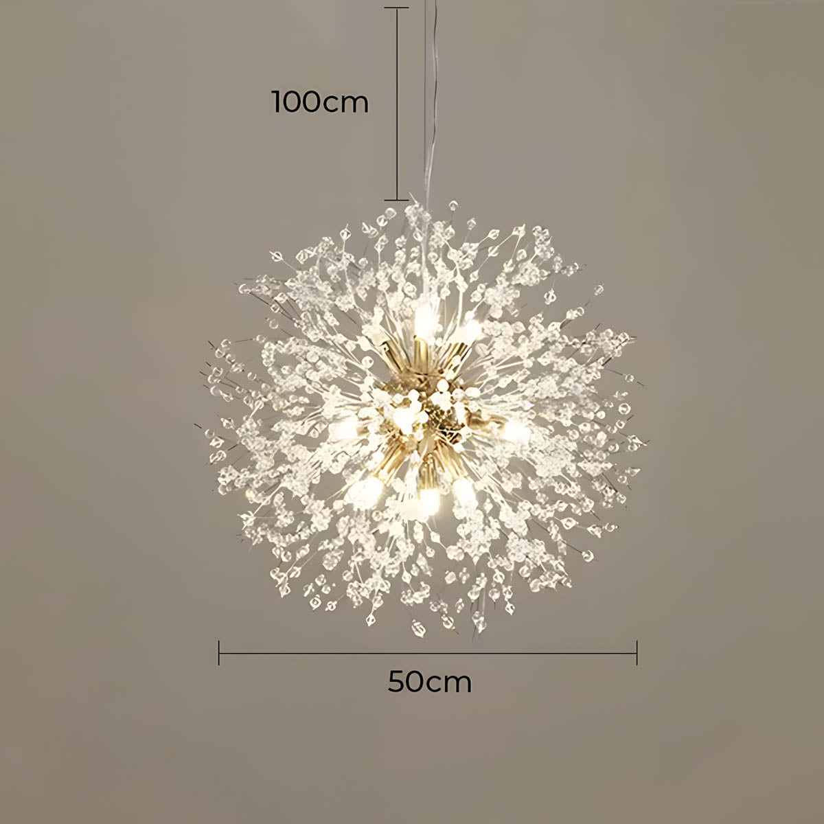 Fennel Beam Crystal Chandelier — gallery image 11