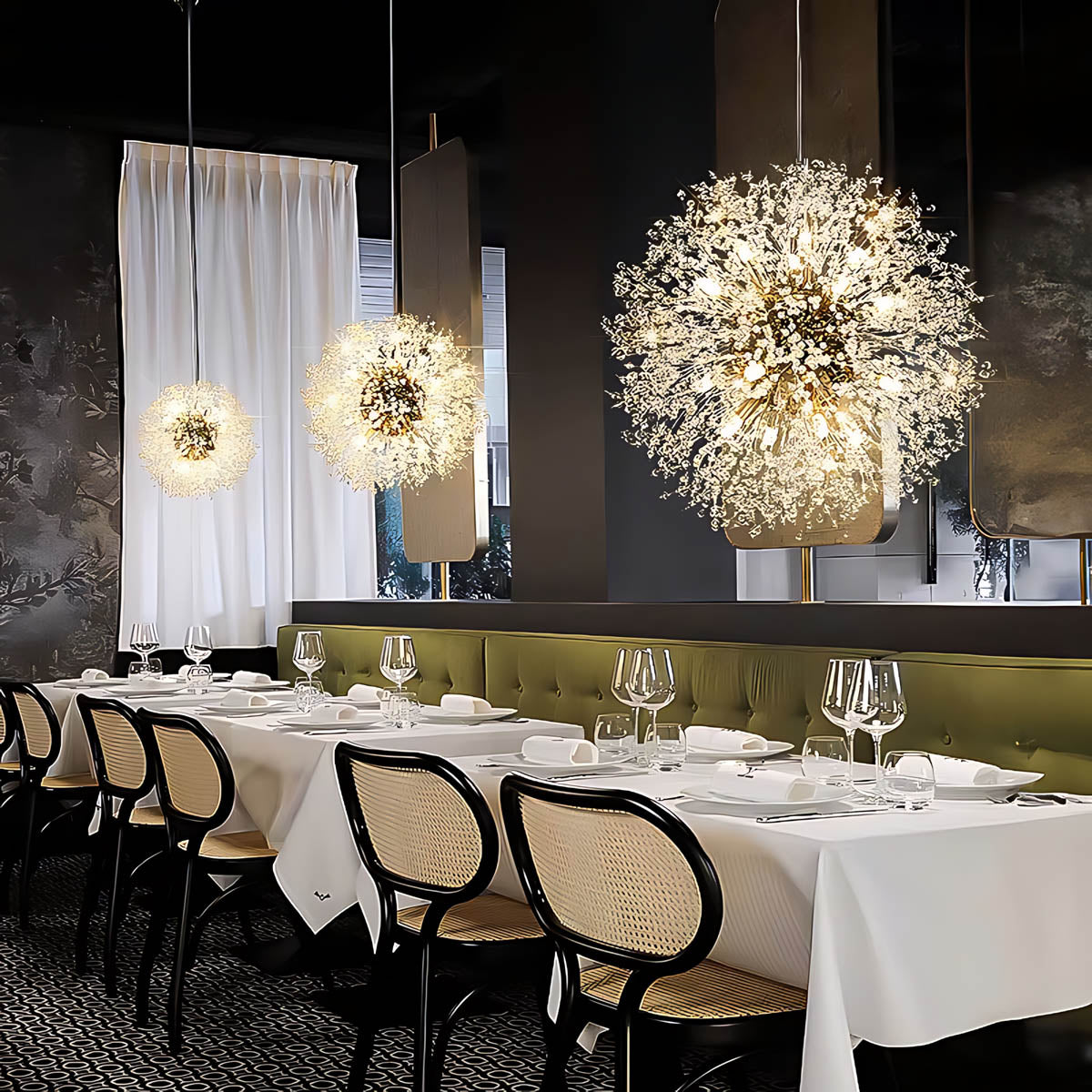 Fennel Beam Crystal Chandelier — gallery image 5