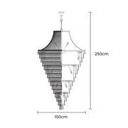 Haddon Beam Crystal Chandelier — gallery image 16