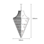 Haddon Beam Crystal Chandelier — gallery image 15