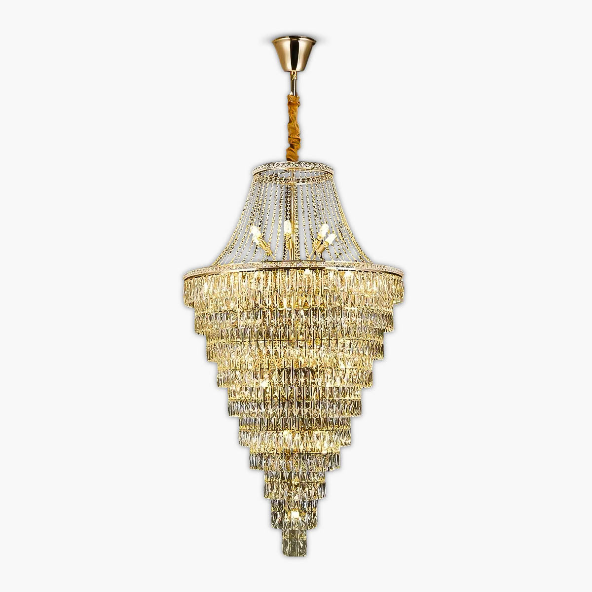 Haddon Beam Crystal Chandelier — gallery image 1