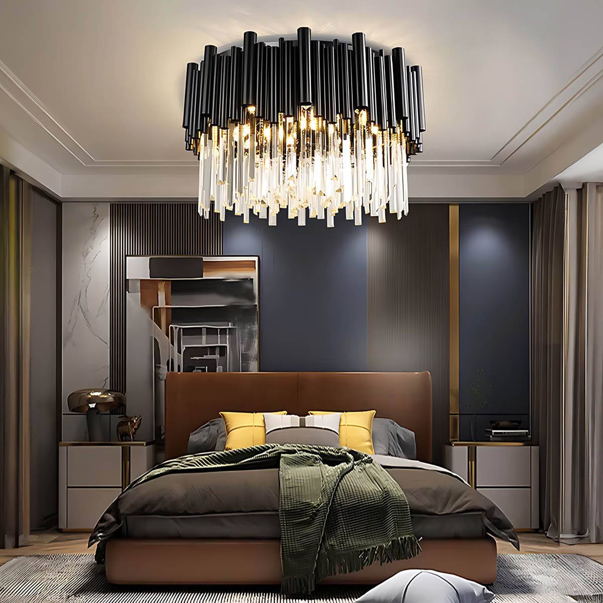 Briarwood Beam Crystal Chandelier — gallery image 5