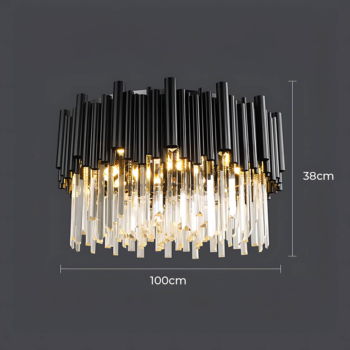 Briarwood Beam Crystal Chandelier — gallery image 15