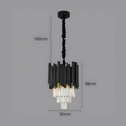 Chestnut Beam Crystal Chandelier — gallery image 15