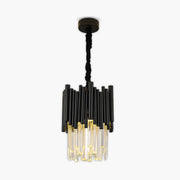 Chestnut Beam Crystal Chandelier — gallery image 1
