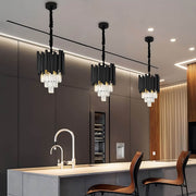 Chestnut Beam Crystal Chandelier — gallery image 6