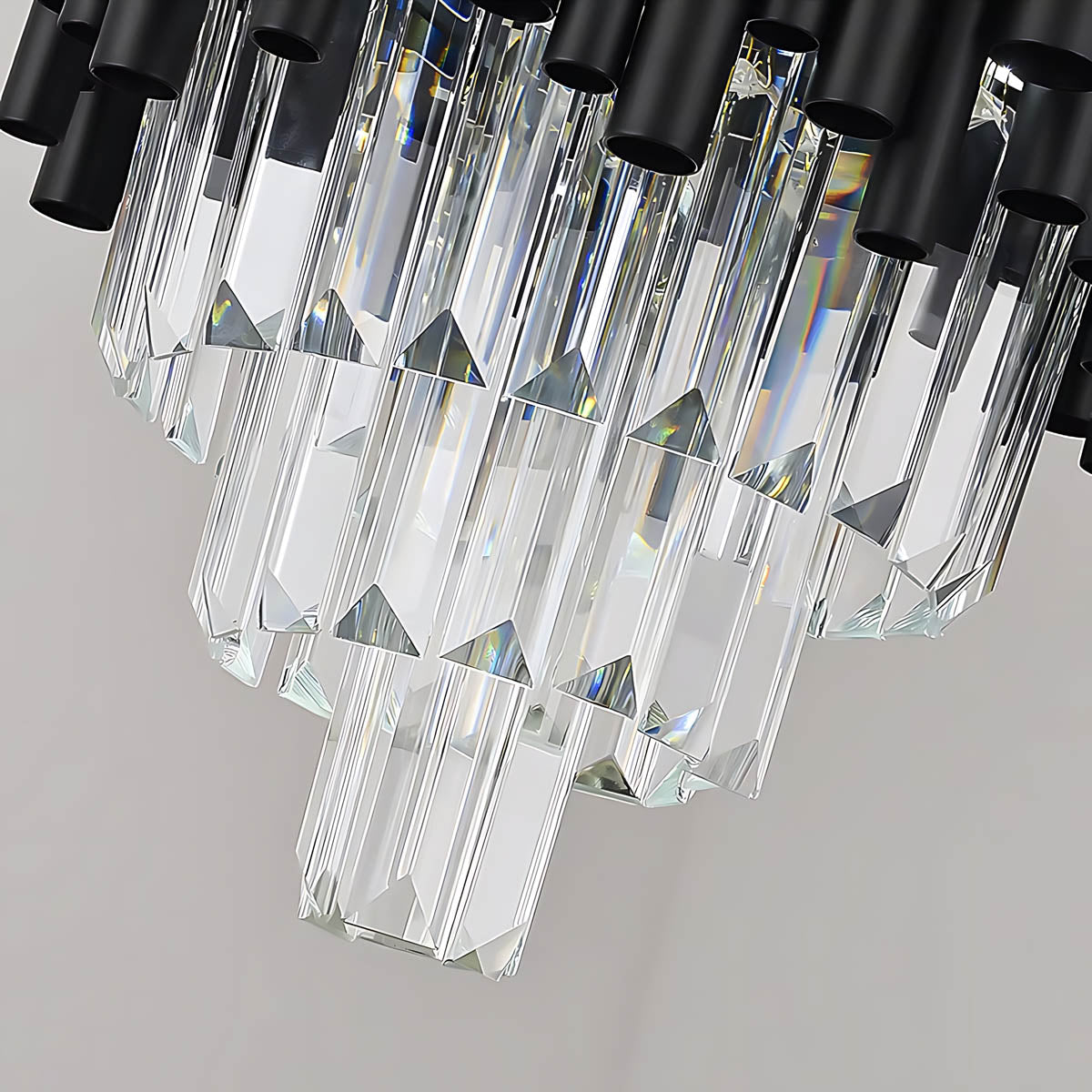 Chestnut Beam Crystal Chandelier — gallery image 13