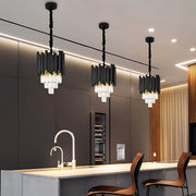 Chestnut Beam Crystal Chandelier — gallery image 8