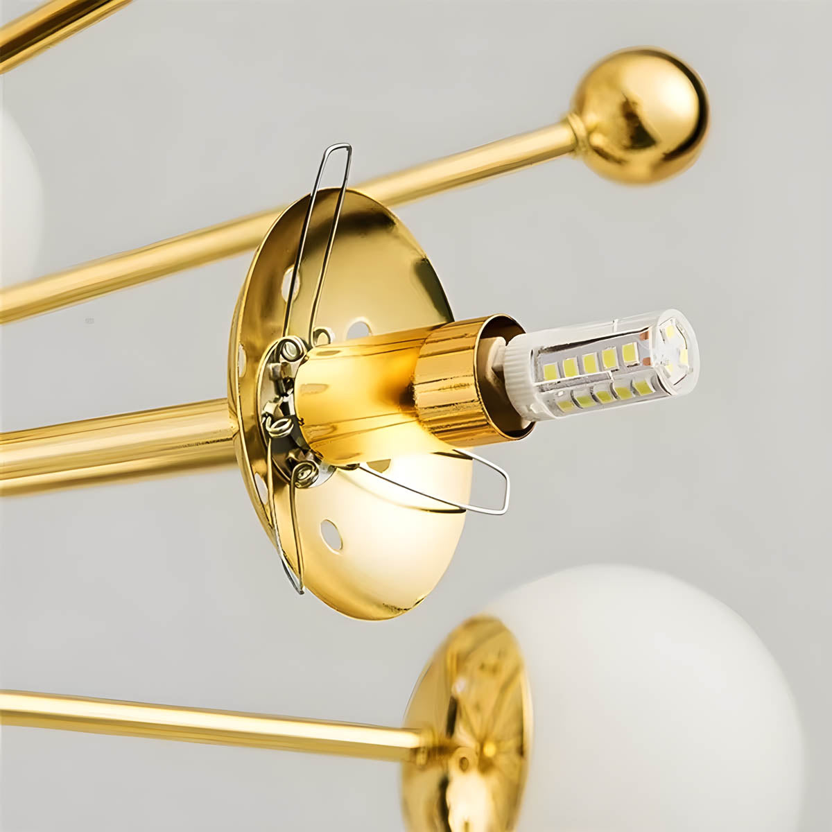 Oakley Beam Glass Chandelier — gallery image 12