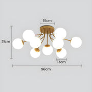 Oakley Beam Glass Chandelier — gallery image 14
