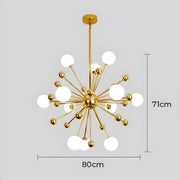 Oakley Beam Glass Chandelier — gallery image 16