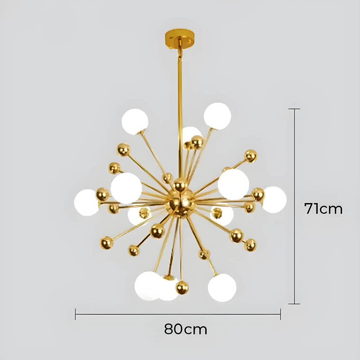 Oakley Beam Glass Chandelier — gallery image 16