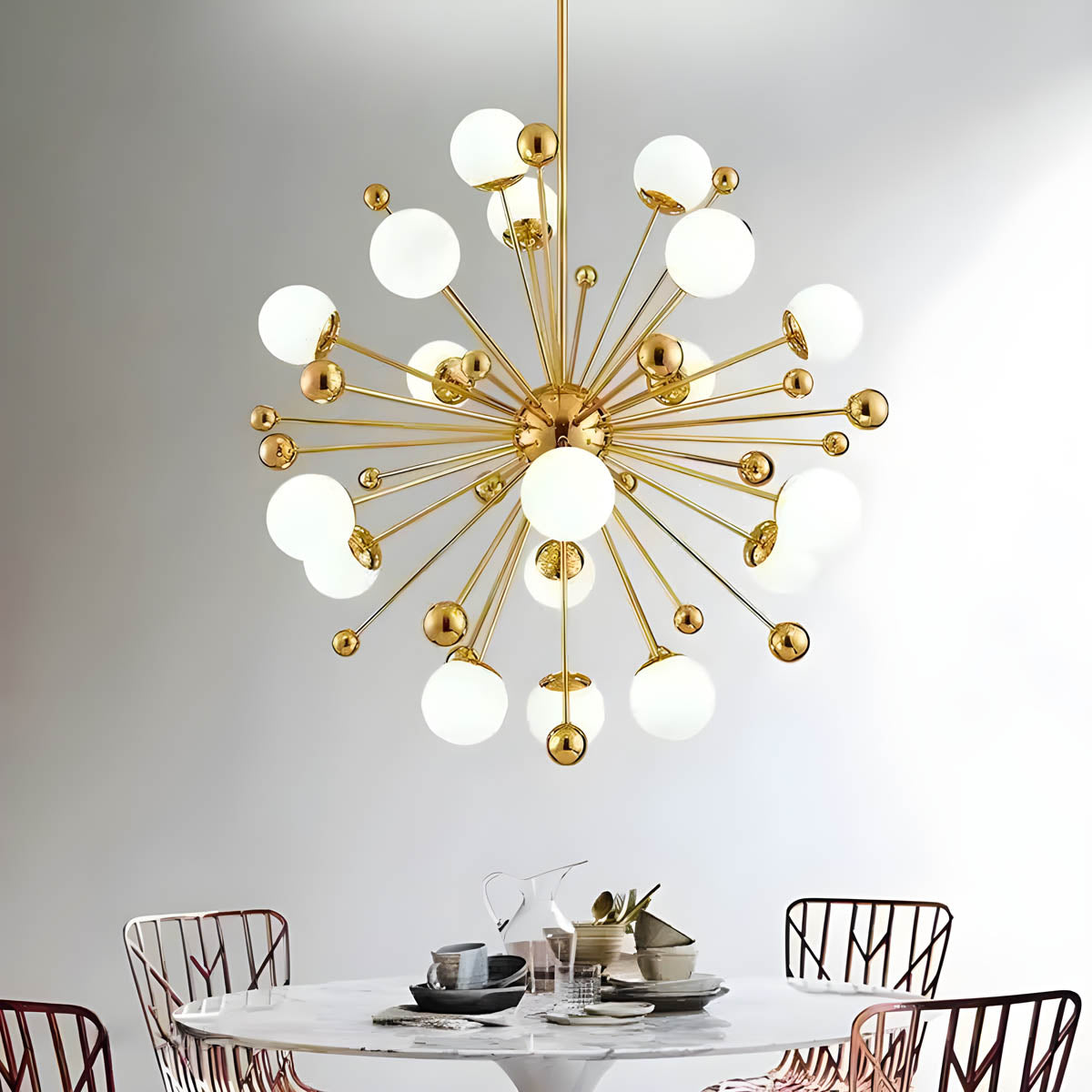 Oakley Beam Glass Chandelier — gallery image 7