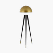 Hawick Beam Stainless Steel Dome Floor Lamp — gallery image 1