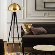 Hawick Beam Stainless Steel Dome Floor Lamp — gallery image 3