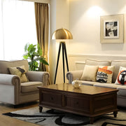 Hawick Beam Stainless Steel Dome Floor Lamp — gallery image 4