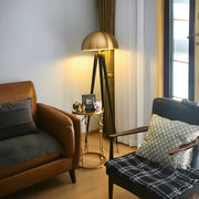 Hawick Beam Stainless Steel Dome Floor Lamp — gallery image 5