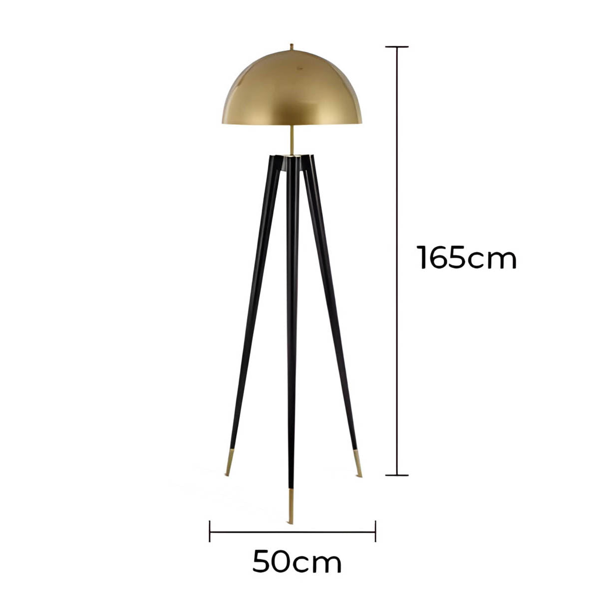 Hawick Beam Stainless Steel Dome Floor Lamp — gallery image 14