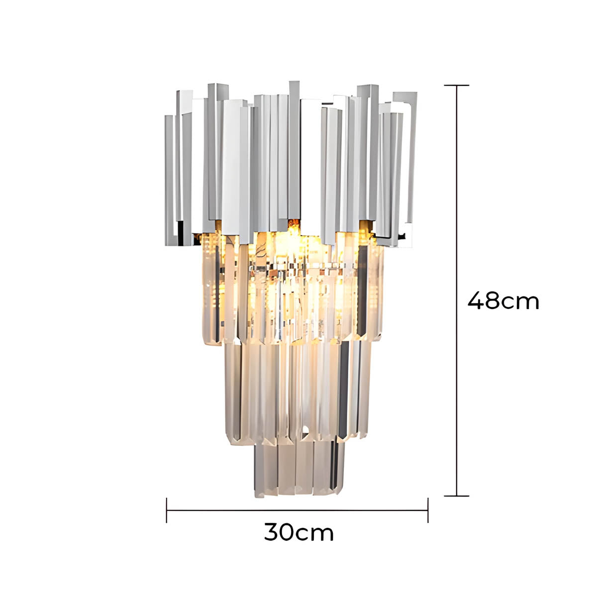 Waverley Beam Crystal Wall Sconce — gallery image 17