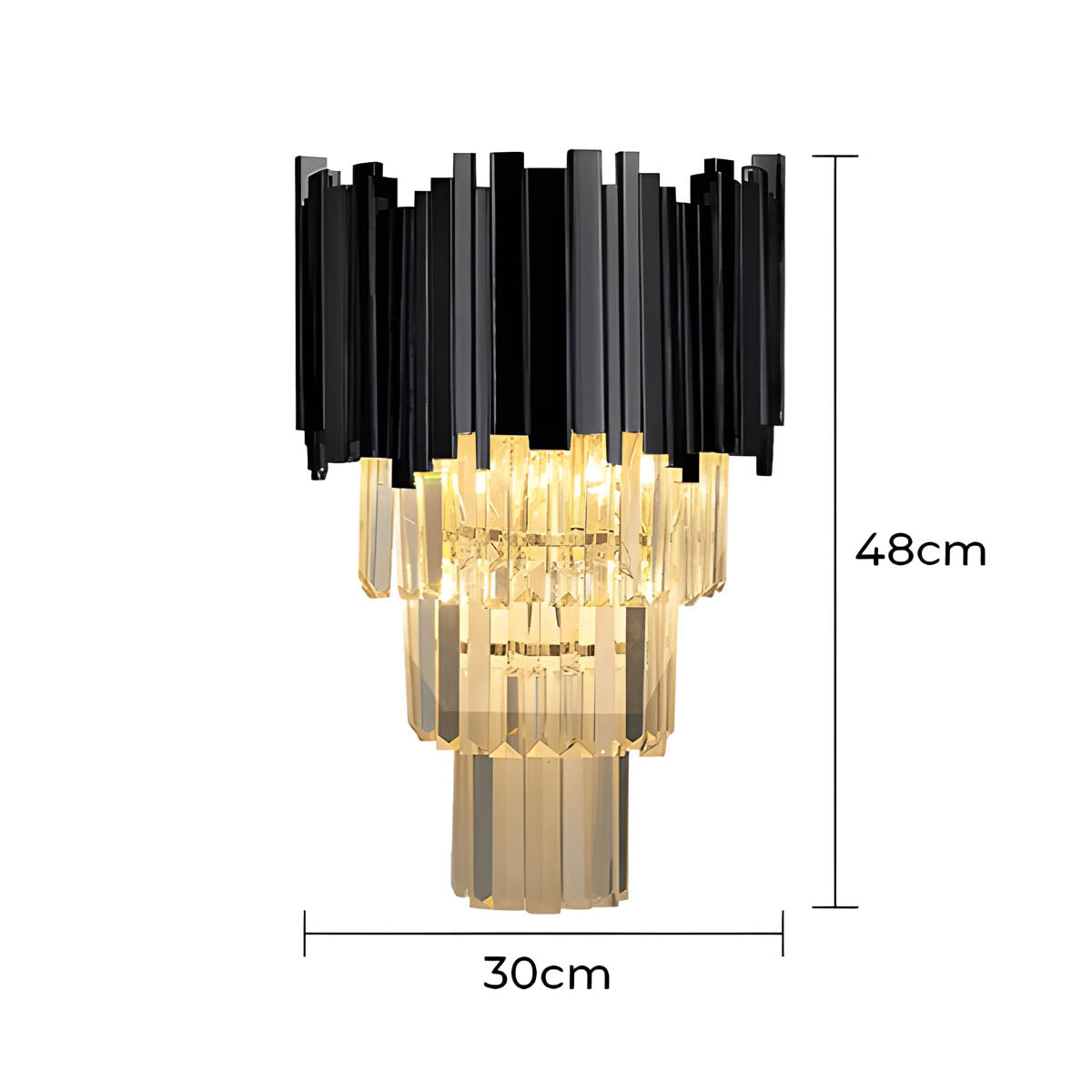 Waverley Beam Crystal Wall Sconce — gallery image 16