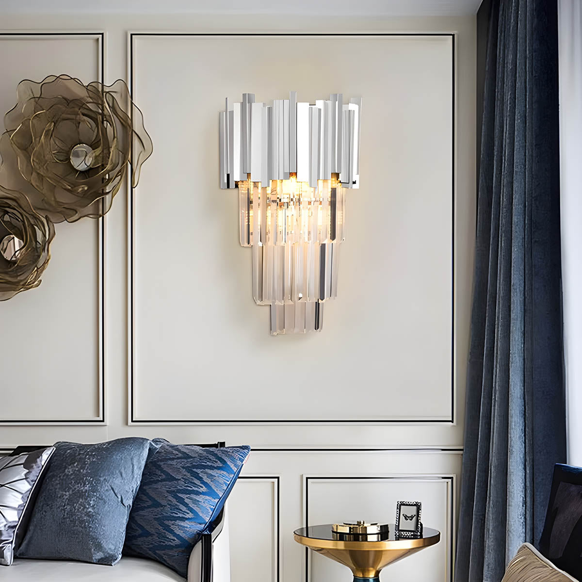 Waverley Beam Crystal Wall Sconce — gallery image 6