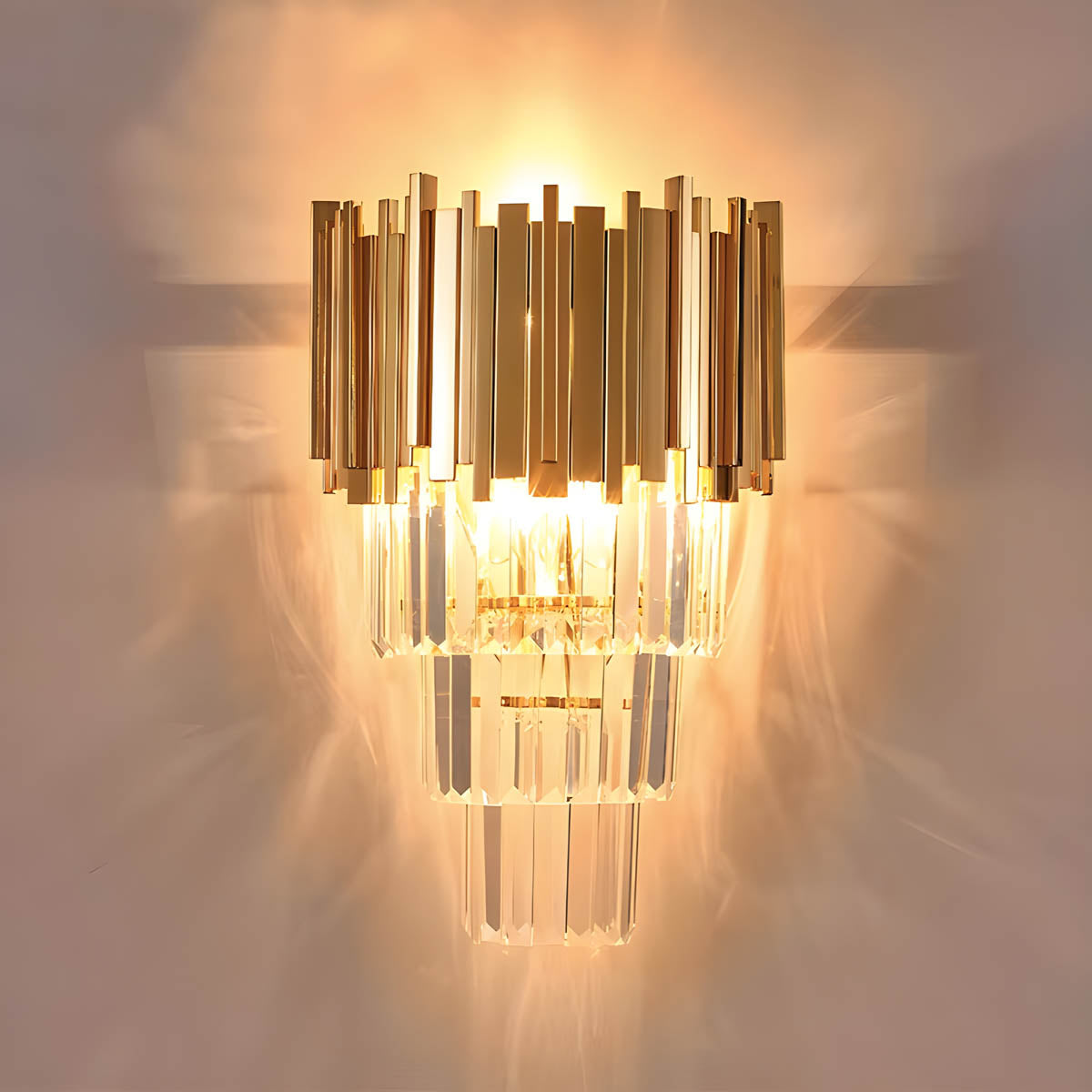 Waverley Beam Crystal Wall Sconce — gallery image 4