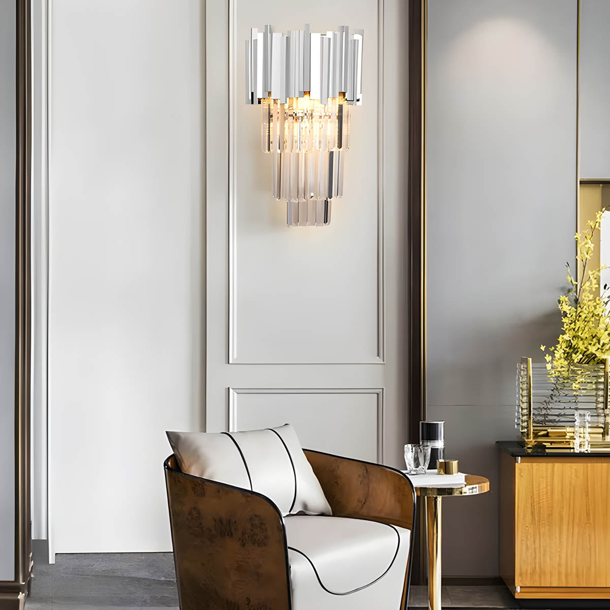 Waverley Beam Crystal Wall Sconce — gallery image 8