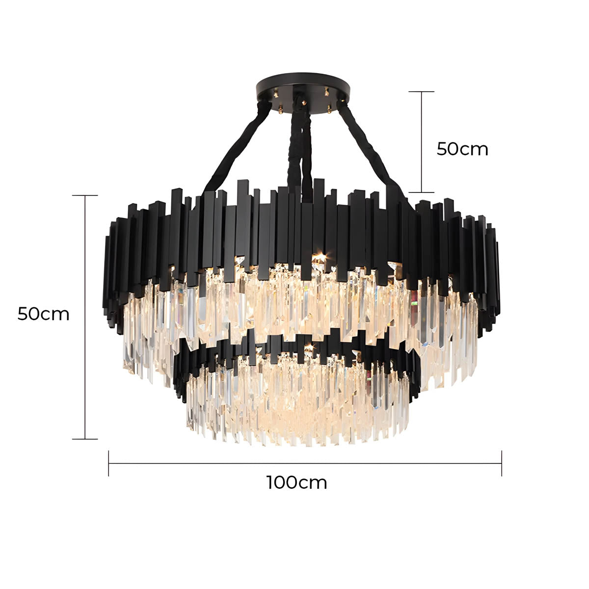 Asterwood Beam Crystal Chandelier — gallery image 28